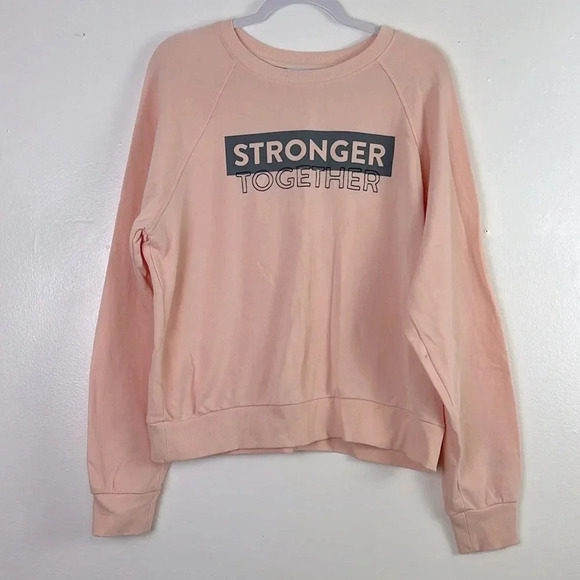 Peloton Women’s Medium Crewneck “Stronger Together” Sweatshirt - Picture 1 of 7